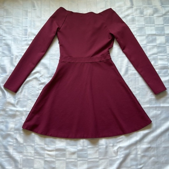 Sunday Best (Aritzia) Sparrow Long Sleeve Fit & Flare Mini Dress - Picture 12 of 13